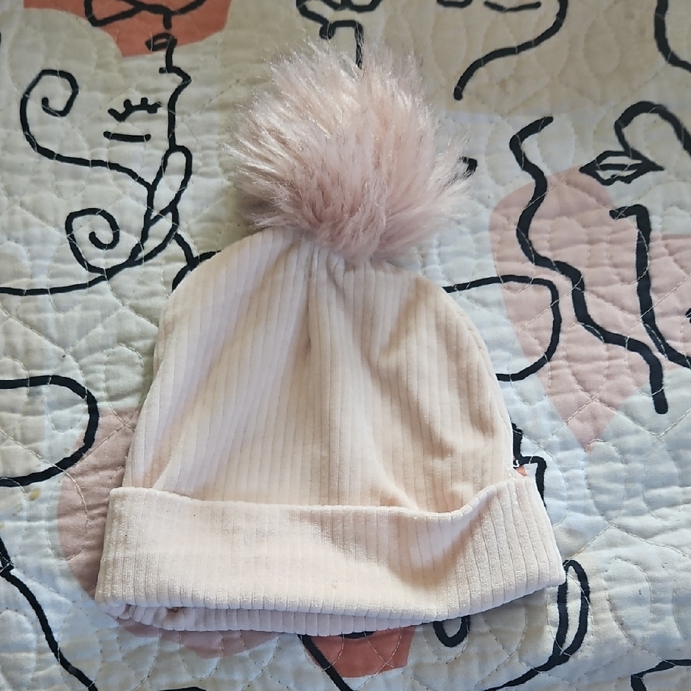 Cozy Pink Kids Beanie with Pom Pom